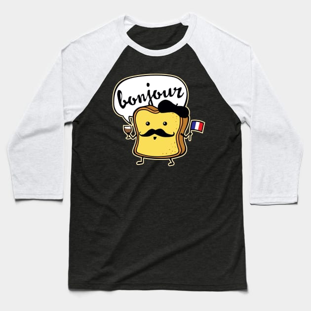 French Toast Baseball T-Shirt by DetourShirts